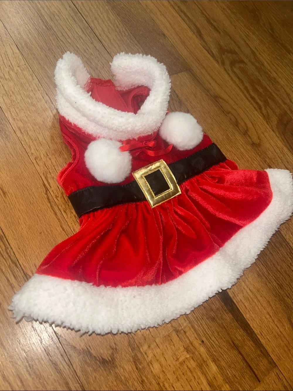 Festive Red Santa Dress Costume for Dogs - Classic Holiday Outfit XS